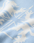 BLUE BLASON KNIT