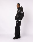 BLACK RALLY CREW ZIP