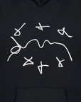 BLACK MARKER HOODIES