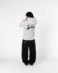 MOTTLED GREY HOODIE
