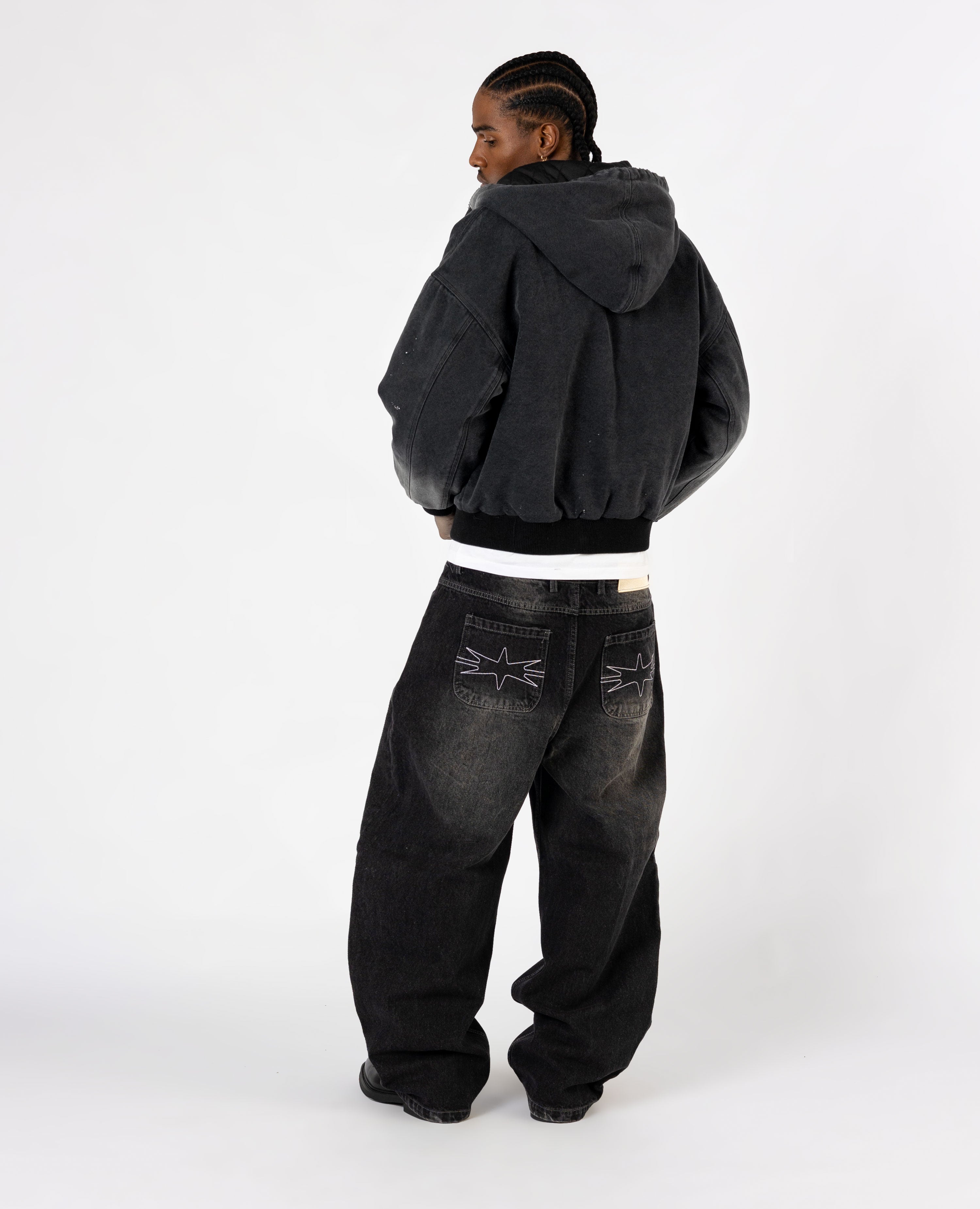 【COAP】Divine black denim jeans Divine black denim jeans - Kleesier | 60% - Asian Fashion