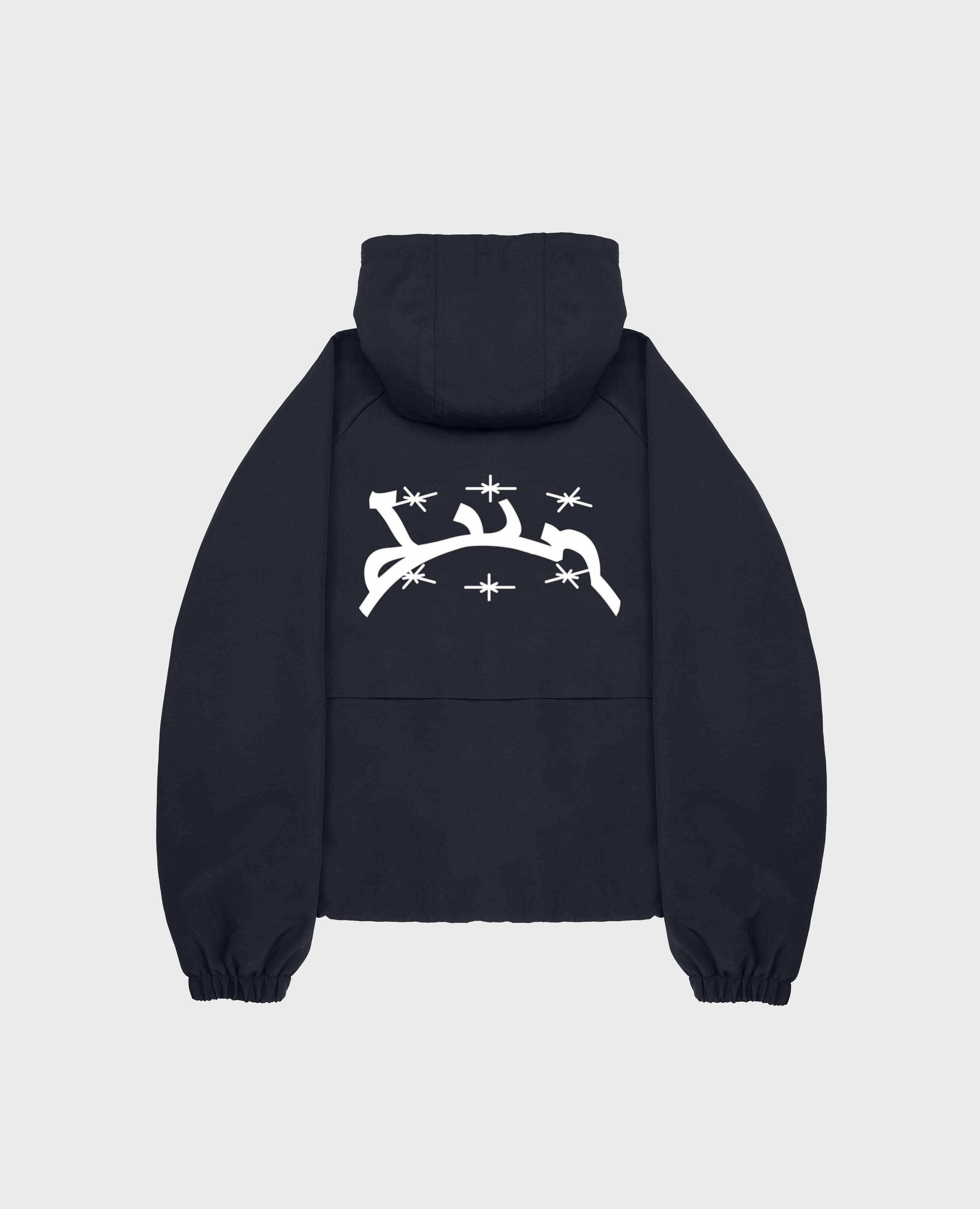 BLACK WINDBREAKER JACKET – DIVINBYDIVIN
