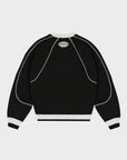 BLACK 6SNOW CREWNECK