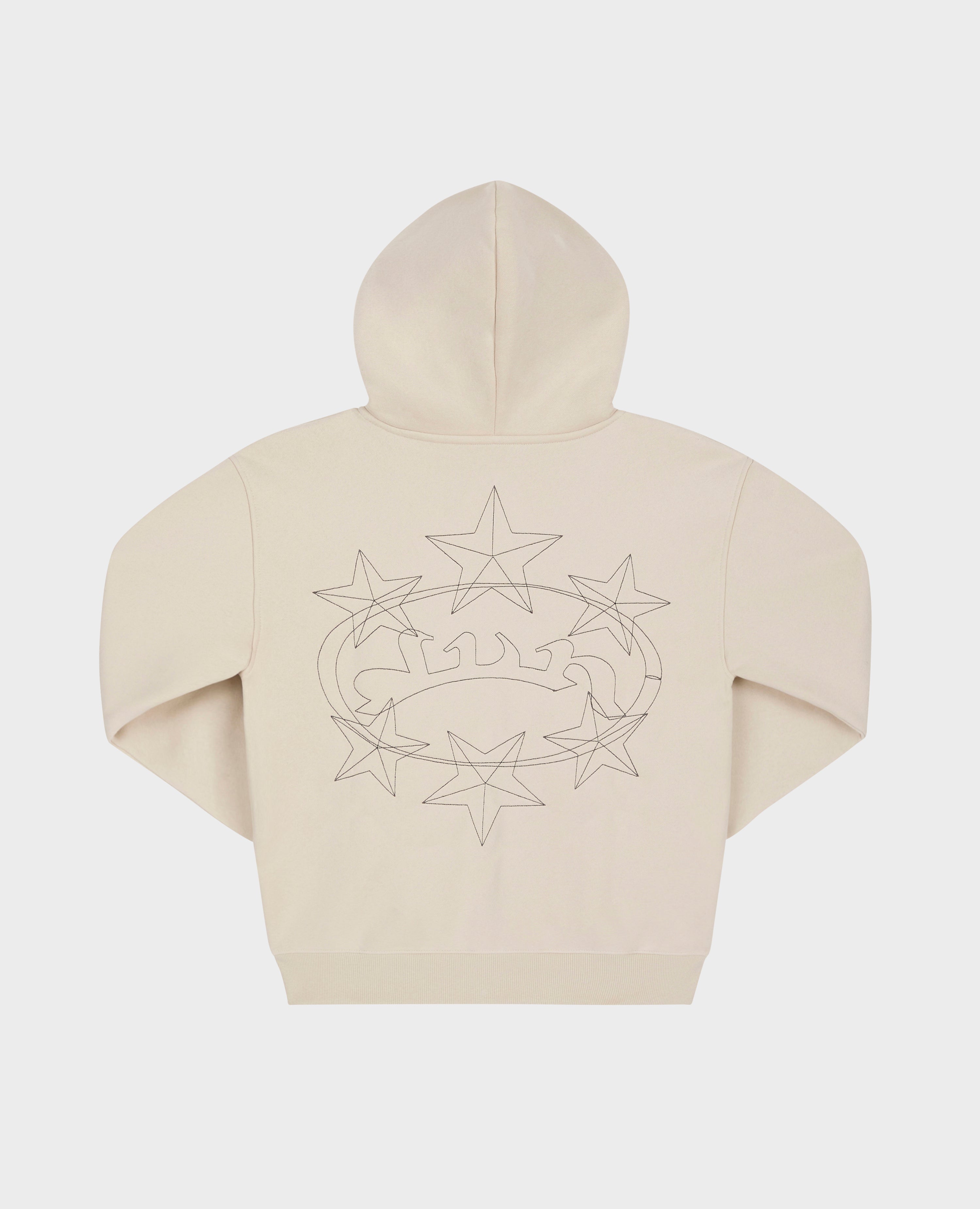 WHITE STARRY ZIP