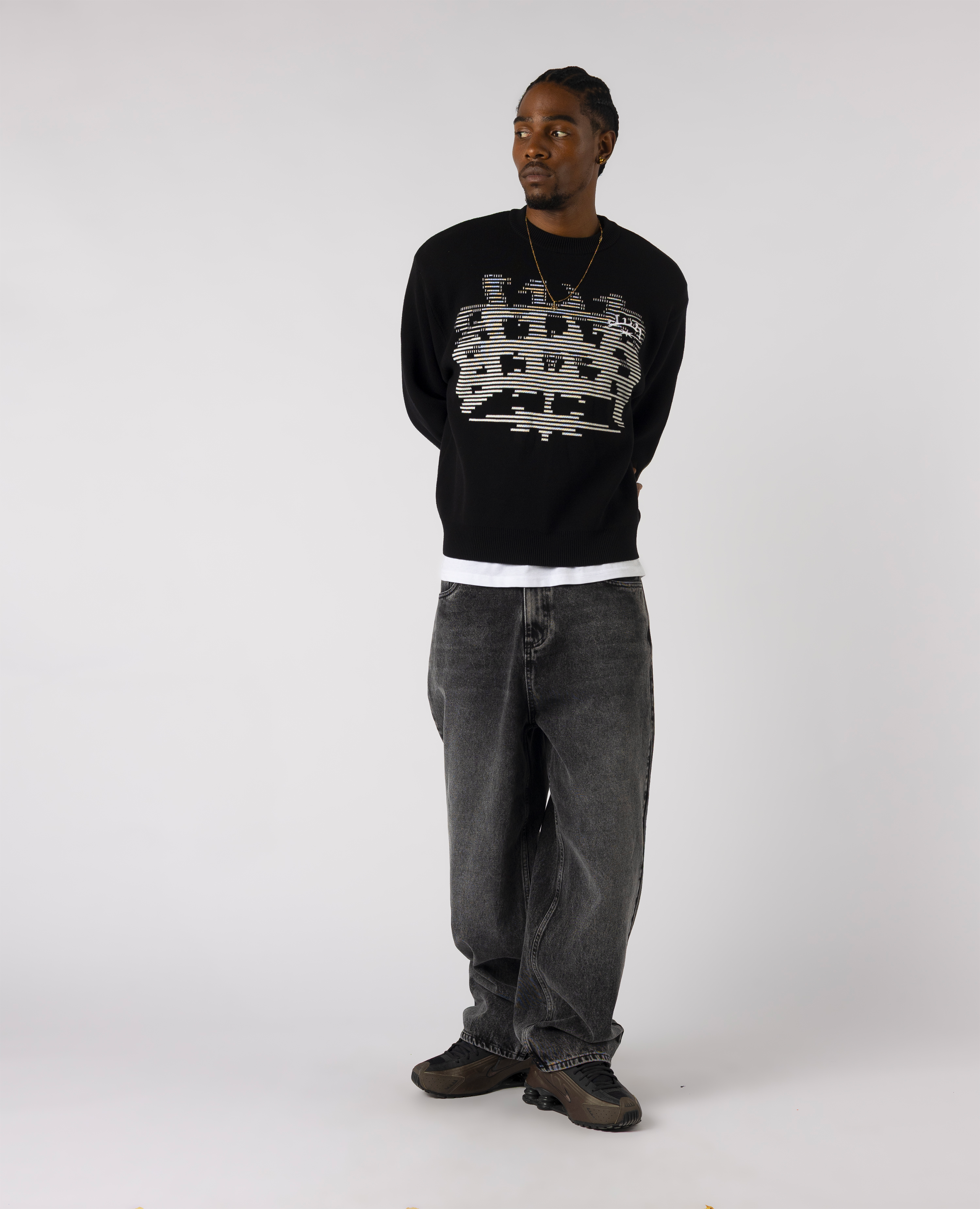 BLACK STRAT KNIT