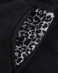 BLACK LEOPARD JOGGER