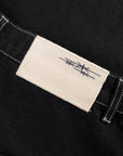 BLACK DENIM JORT