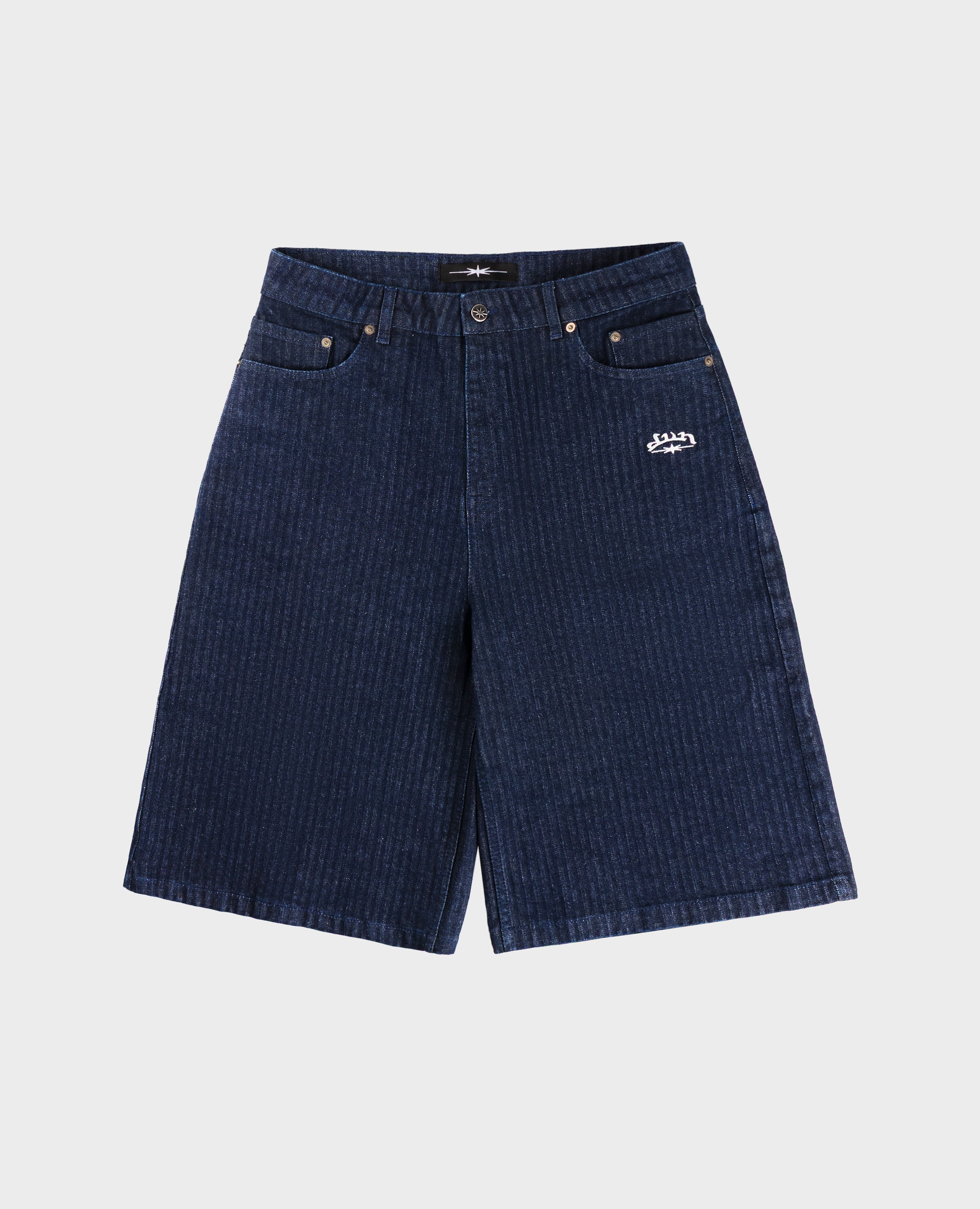 BLUE PINSTRIPES JORT