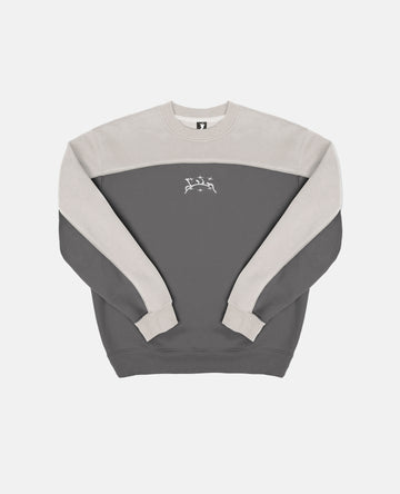 GREY WAVY CREWNECK