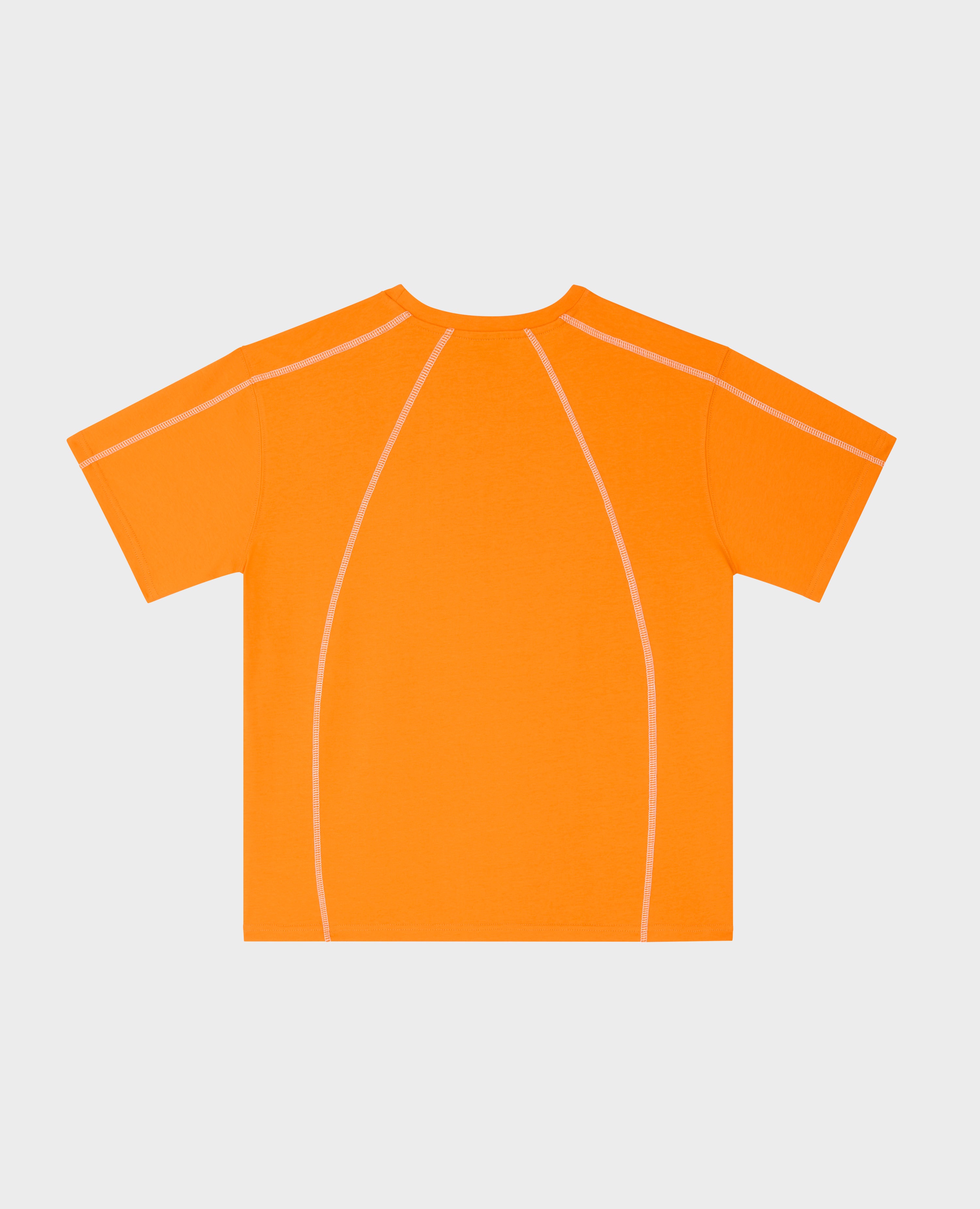 ORANGE COAT-OF-ARMS TECH T-SHIRT