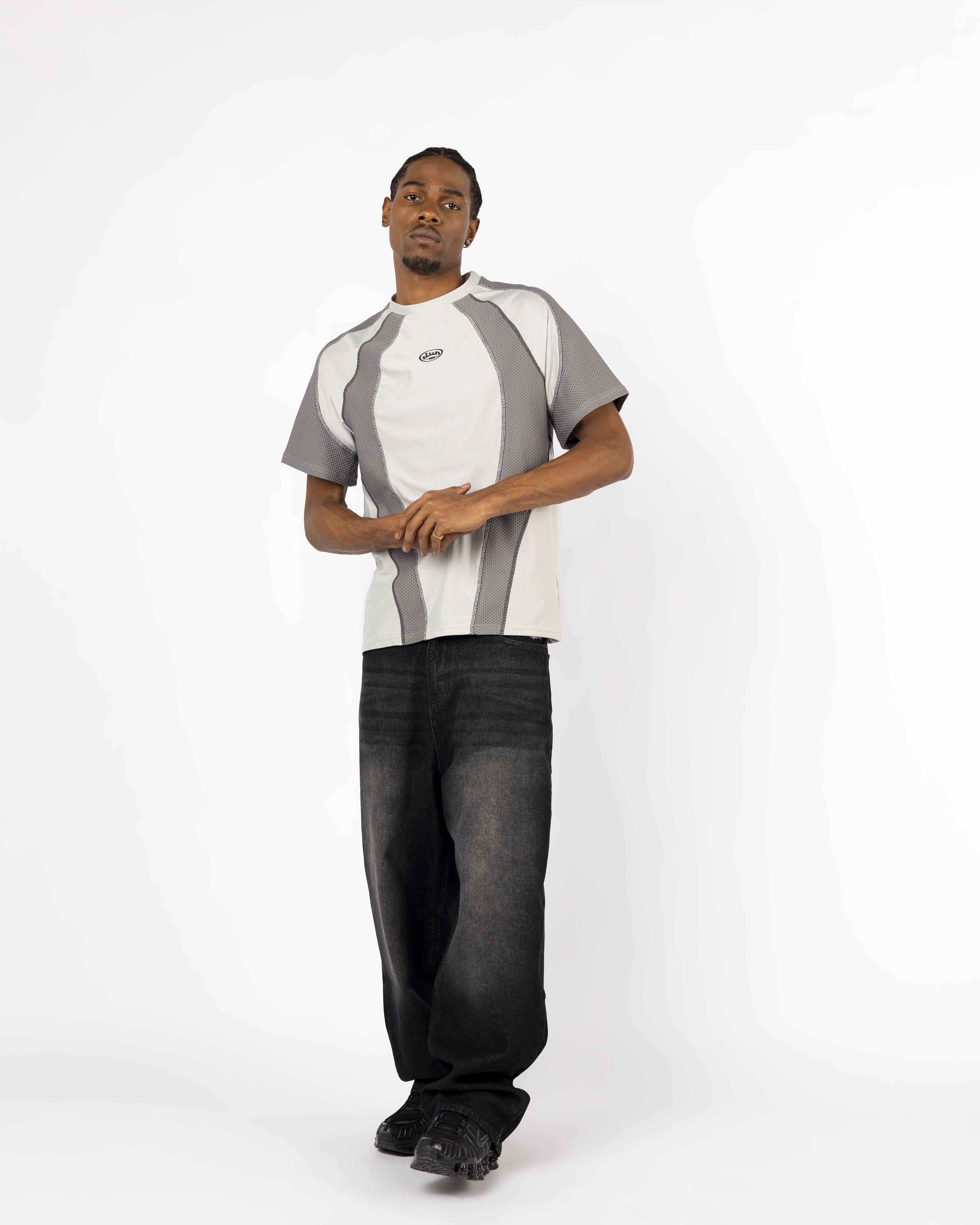 GREY TECH LINES T-SHIRT
