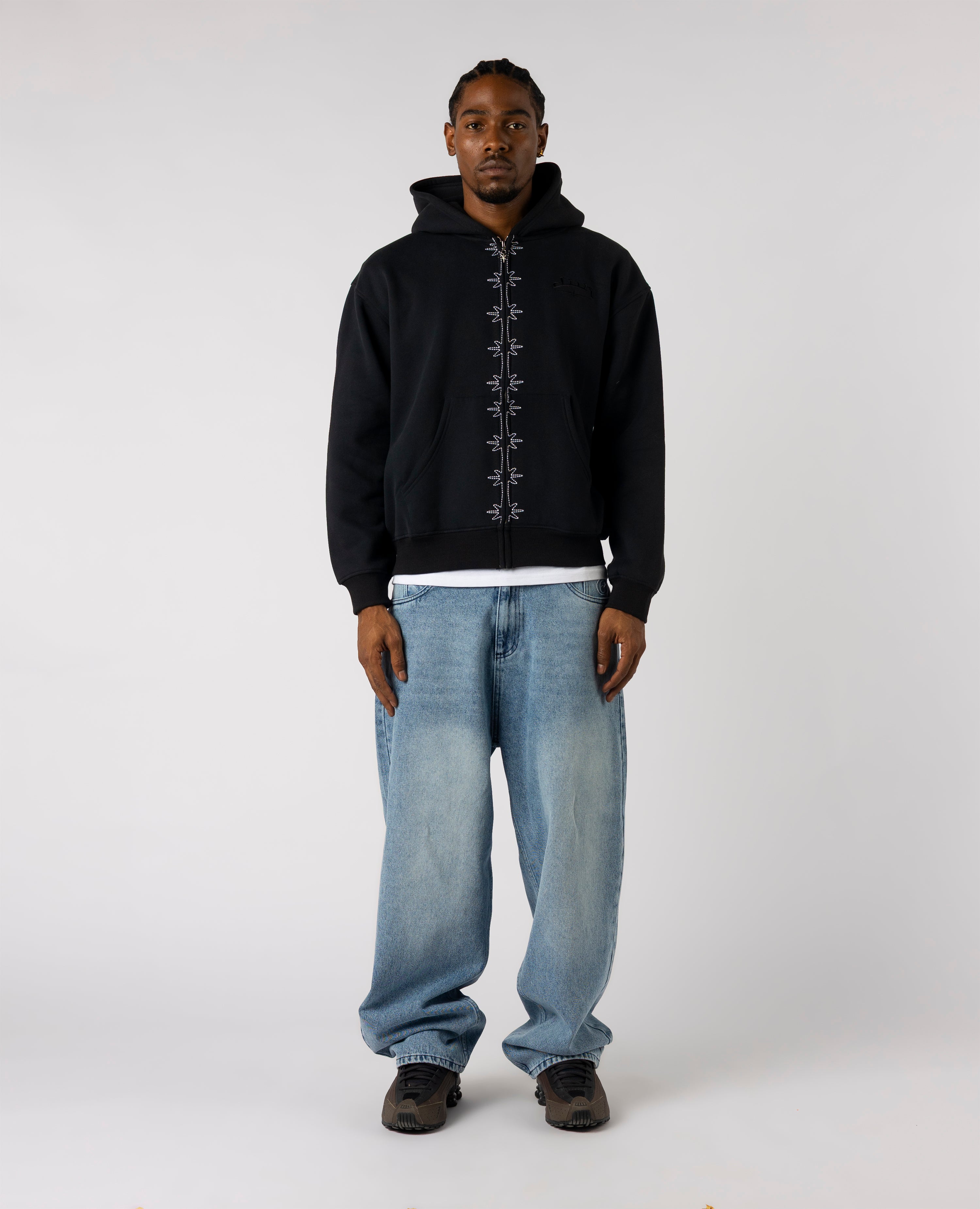 BLACK VERTEBRA ZIP