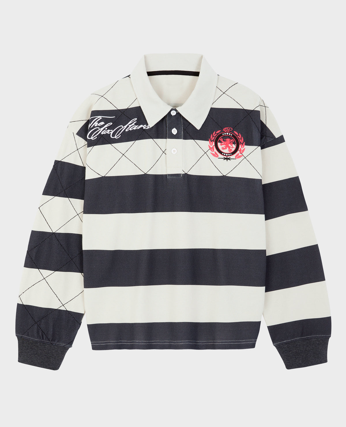 BLACK CLUB LONGSLEEVE POLO