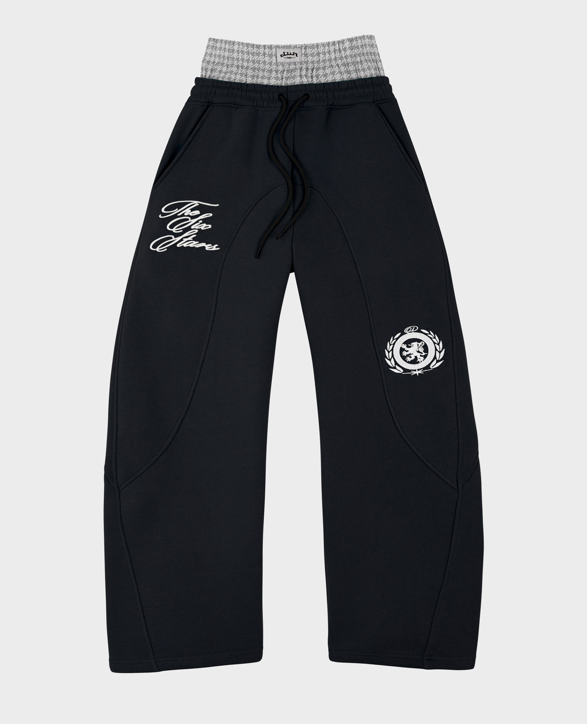 BLACK DOUBLE WAIST CLUB JOGGER