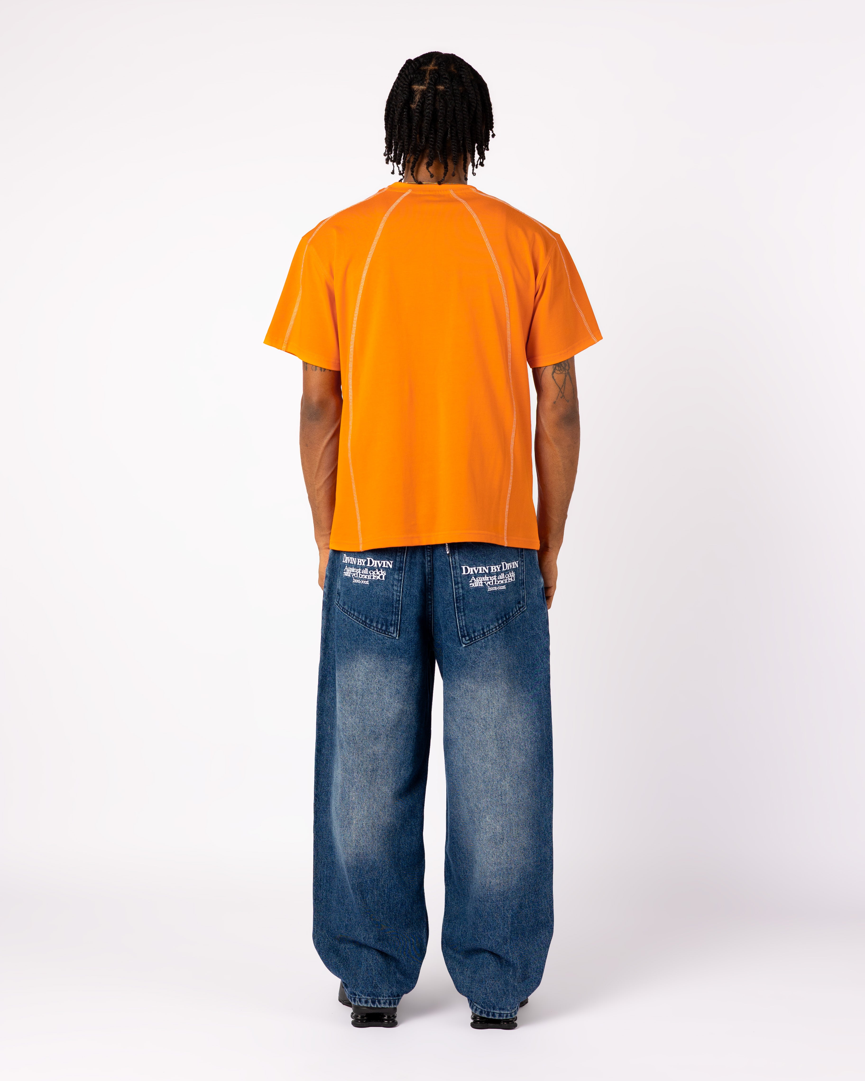 ORANGE COAT-OF-ARMS TECH T-SHIRT