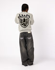 GREY COAT-OF-ARMS KNIT