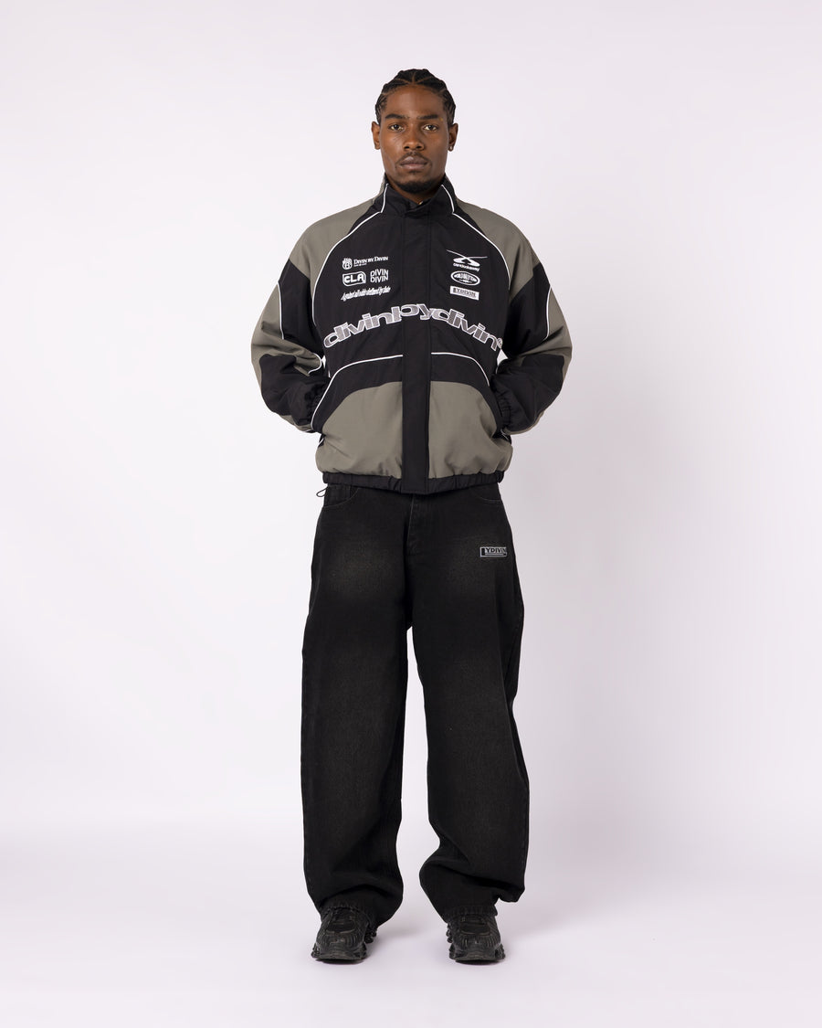 BLACK RALLY TRACKSUIT JACKET