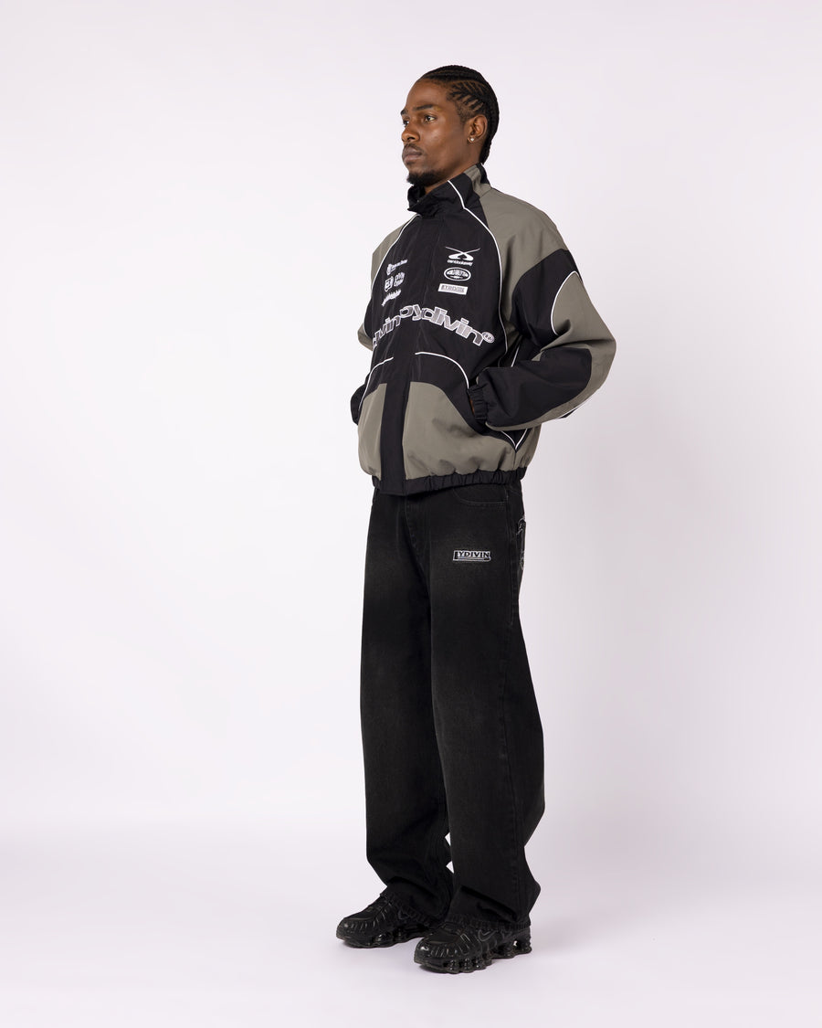 BLACK RALLY TRACKSUIT JACKET