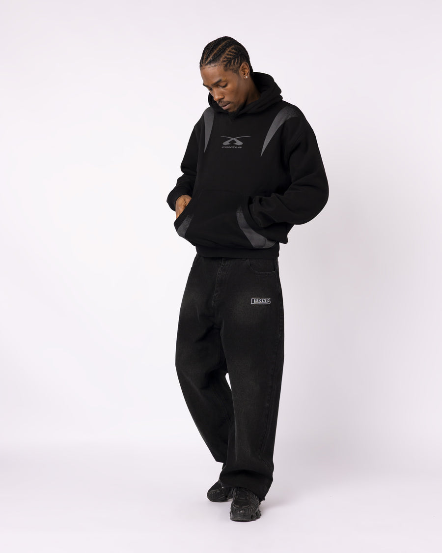 BLACK RALLY HOODIE