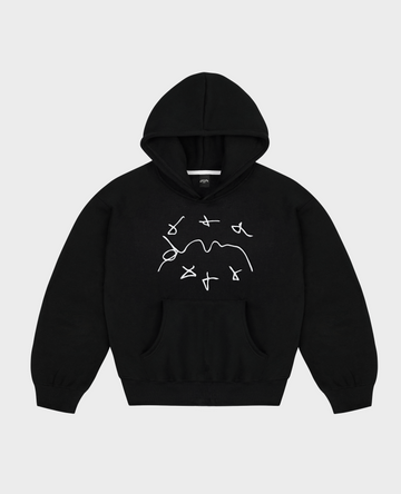 BLACK MARKER HOODIES