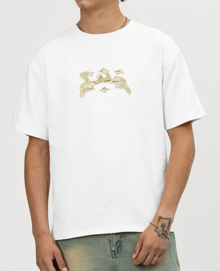 WHITE CAMO T-SHIRT