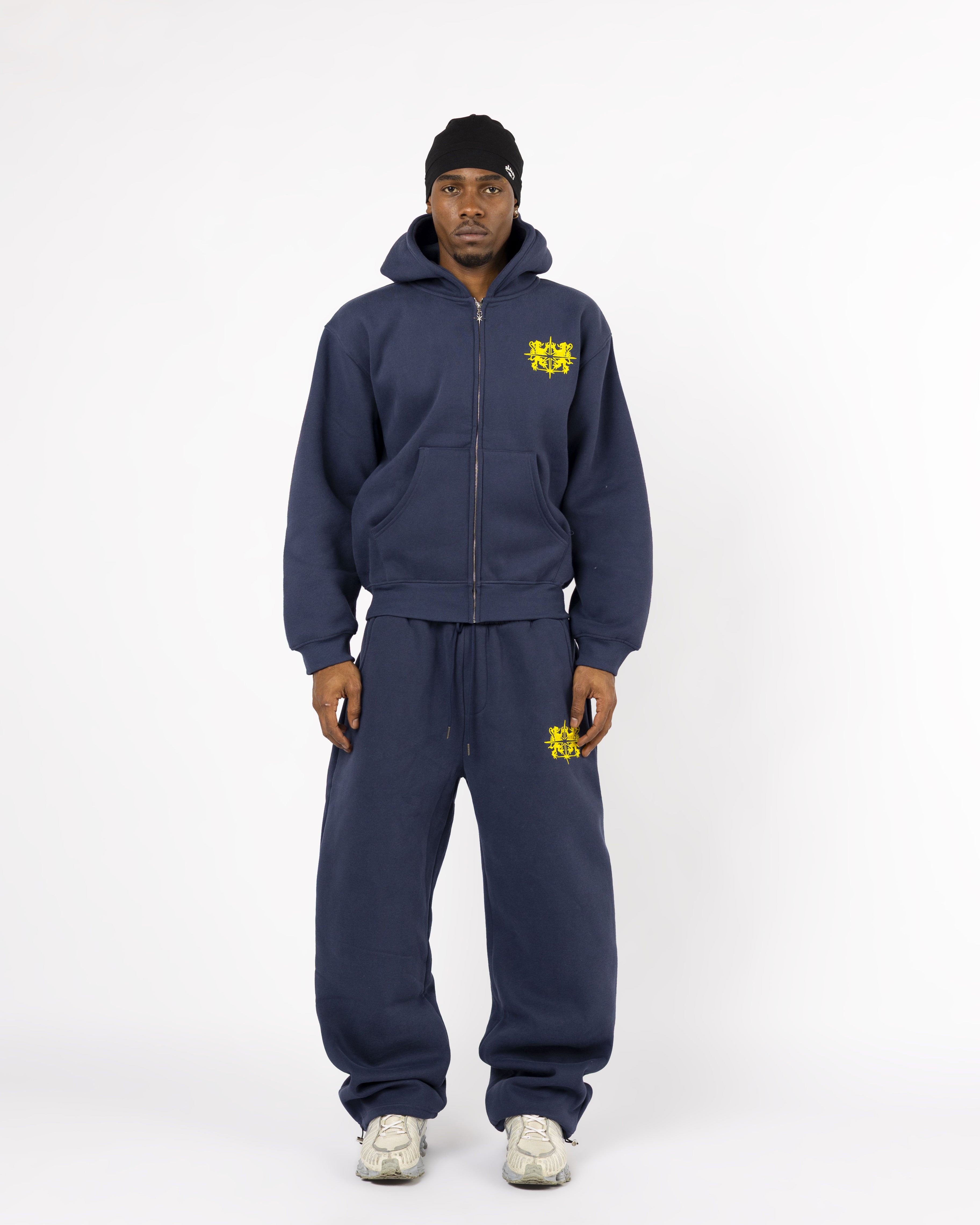 BLUE BLASON ZIP