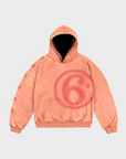RED SUNWASHED HOODIE