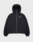 BLACK WINDBREAKER JACKET