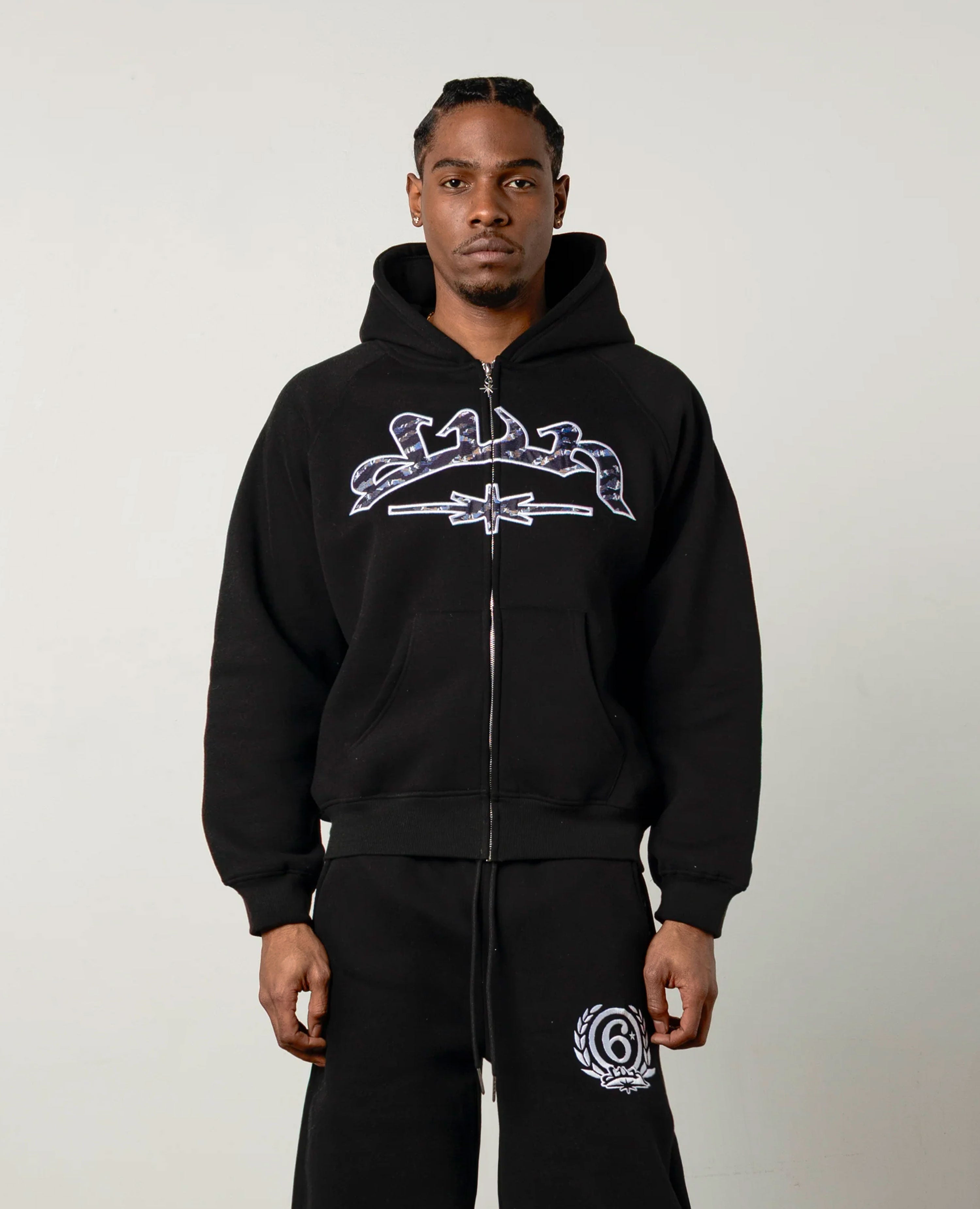 BLACK ANIMALS ZIP